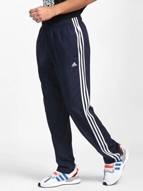 Adidas Essentials Tricot Track Pants Navy White 3 Stripe Men’s XL Athletic